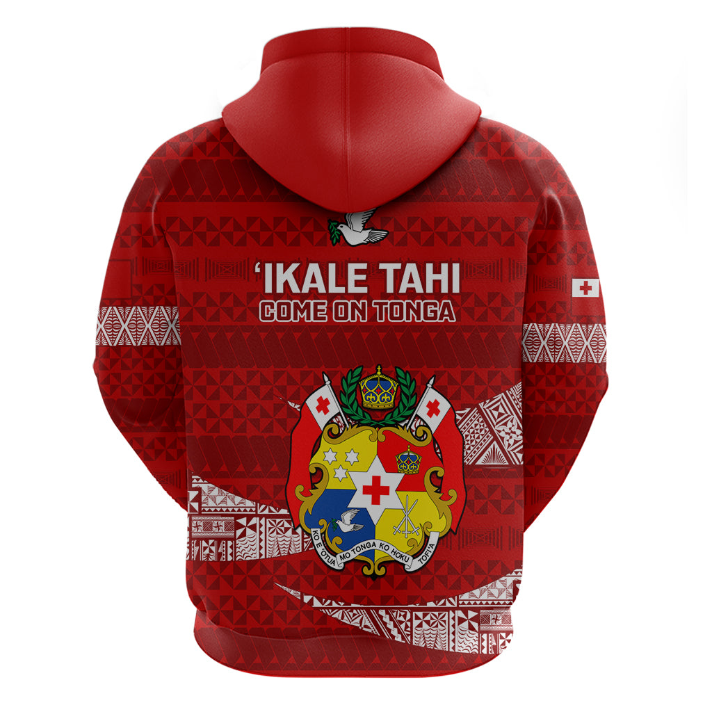Tonga Rugby Hoodie 2023 Ikale Tahi Tongan Ngatu Pattern - Wonder Print Shop