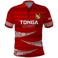 Tonga Rugby Polo Shirt 2023 Go Tongan Ngatu Pattern World Cup - Wonder Print Shop