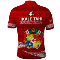 Tonga Rugby Polo Shirt 2023 Go Tongan Ngatu Pattern World Cup - Wonder Print Shop