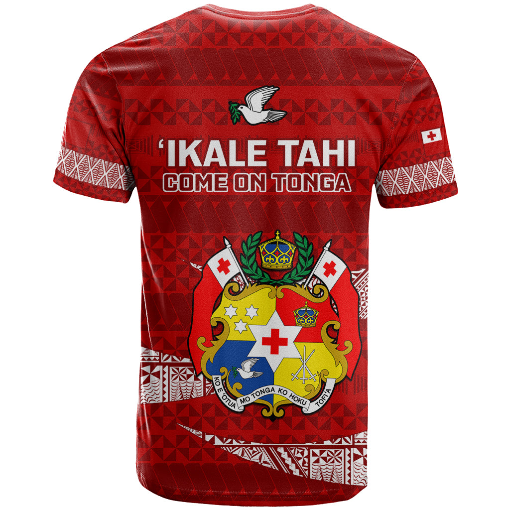 Tonga Rugby T Shirt 2023 Ikale Tahi Tongan Ngatu Pattern - Wonder Print Shop
