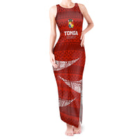 Tonga Rugby Tank Maxi Dress 2023 Ikale Tahi Tongan Ngatu Pattern - Wonder Print Shop