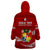 Tonga Rugby Wearable Blanket Hoodie 2023 Ikale Tahi Tongan Ngatu Pattern - Wonder Print Shop