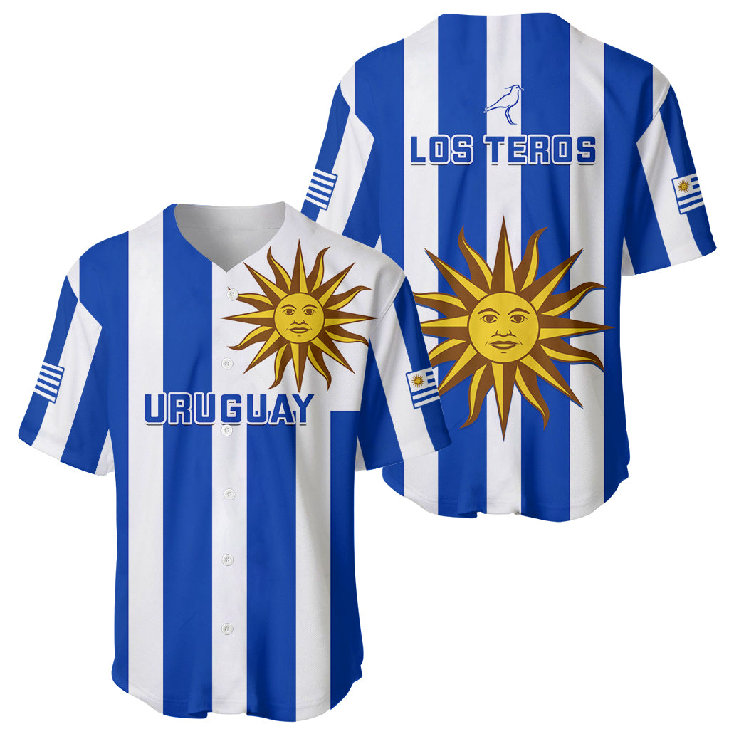 Uruguay Rugby Baseball Jersey Go Los Teros Flag Style - Wonder Print Shop