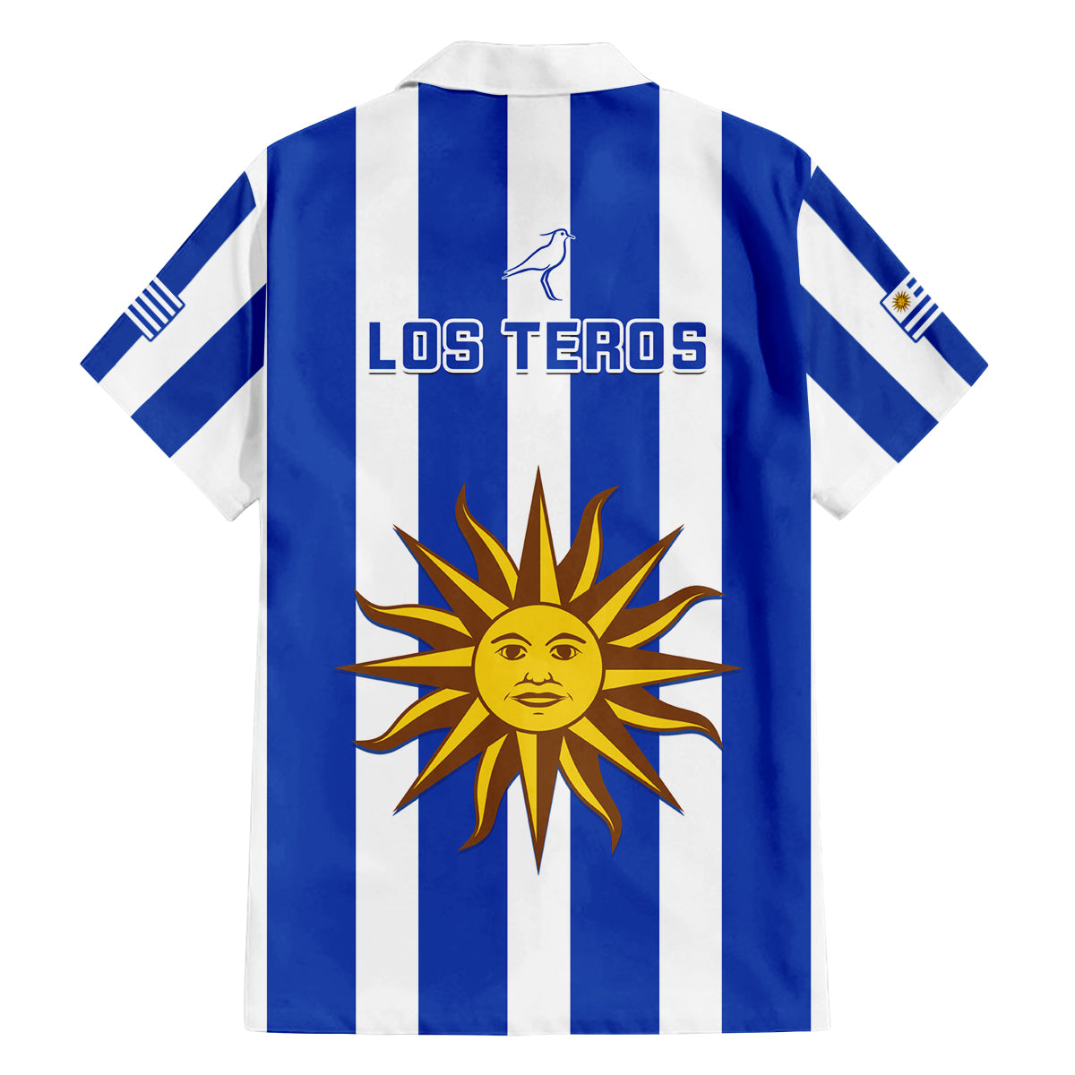 Uruguay Rugby Family Matching Puletasi Dress and Hawaiian Shirt Go Los Teros Flag Style - Wonder Print Shop