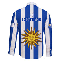 Uruguay Rugby Family Matching Puletasi Dress and Hawaiian Shirt Go Los Teros Flag Style - Wonder Print Shop