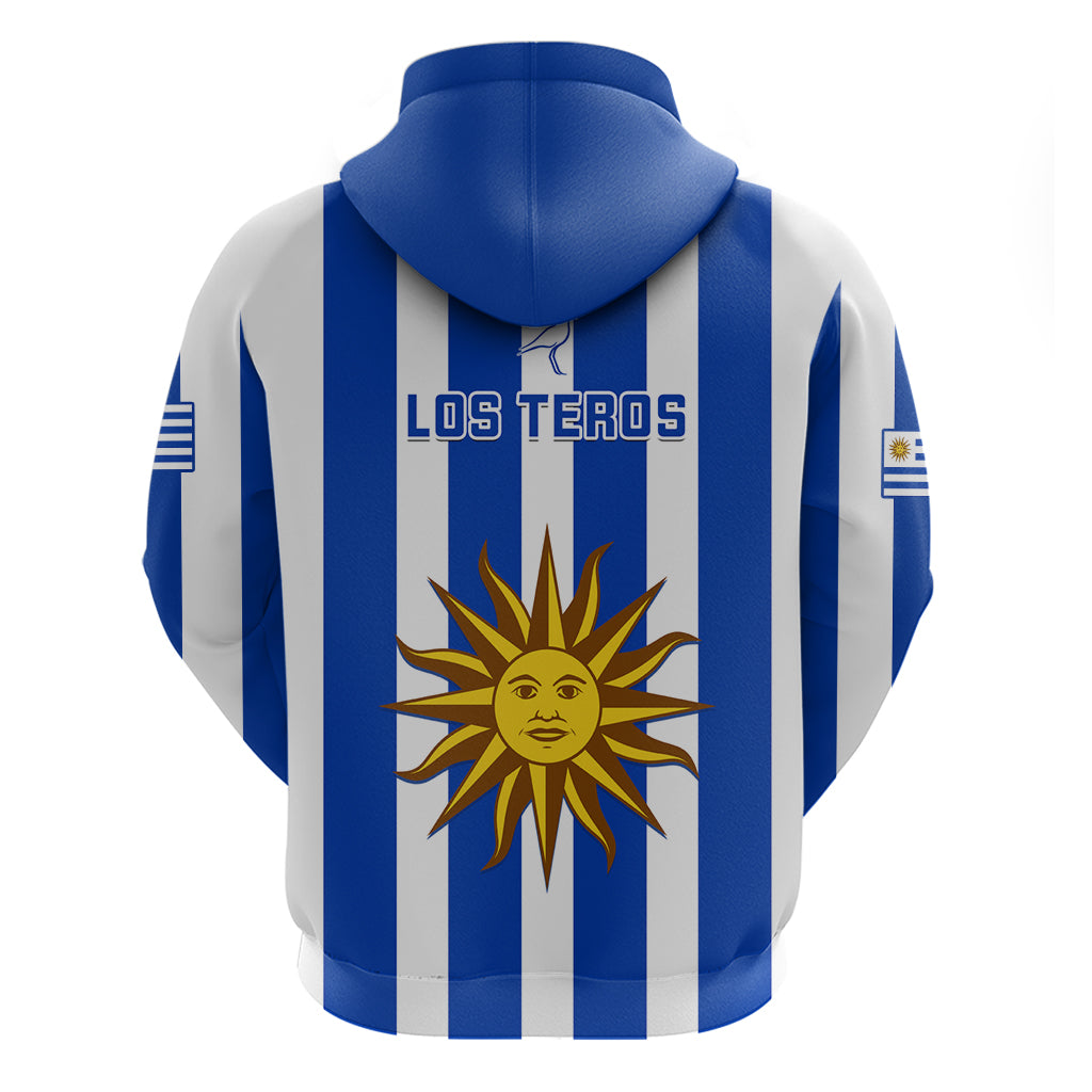 Uruguay Rugby Hoodie Go Los Teros Flag Style - Wonder Print Shop