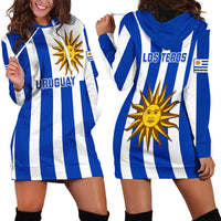 Uruguay Rugby Hoodie Dress Go Los Teros Flag Style - Wonder Print Shop
