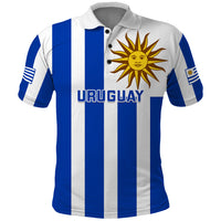 Uruguay Rugby Polo Shirt Go Los Teros Flag Style - Wonder Print Shop