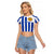 Uruguay Rugby Raglan Cropped T Shirt Go Los Teros Flag Style - Wonder Print Shop