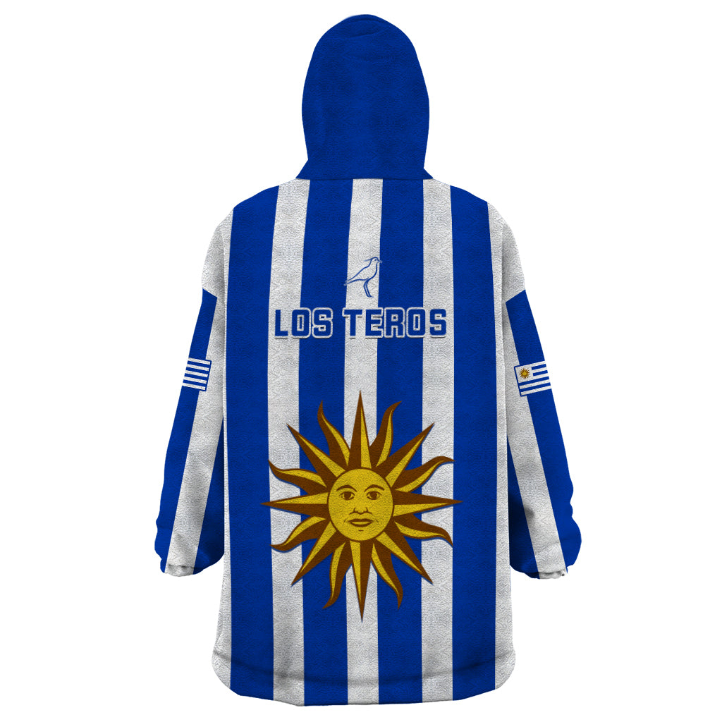 Uruguay Rugby Wearable Blanket Hoodie Go Los Teros Flag Style - Wonder Print Shop