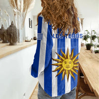 Uruguay Rugby Women Casual Shirt Go Los Teros Flag Style - Wonder Print Shop