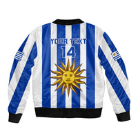 Custom Uruguay Rugby Bomber Jacket Go Los Teros Flag Style - Wonder Print Shop