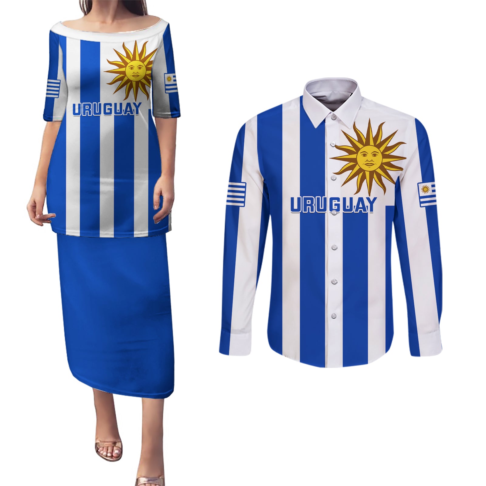 custom-uruguay-rugby-couples-matching-puletasi-dress-and-long-sleeve-button-shirts-go-los-teros-flag-style