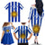 Custom Uruguay Rugby Family Matching Off Shoulder Long Sleeve Dress and Hawaiian Shirt Go Los Teros Flag Style - Wonder Print Shop