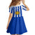 Custom Uruguay Rugby Family Matching Short Sleeve Bodycon Dress and Hawaiian Shirt Go Los Teros Flag Style - Wonder Print Shop