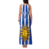 Custom Uruguay Rugby Family Matching Tank Maxi Dress and Hawaiian Shirt Go Los Teros Flag Style - Wonder Print Shop