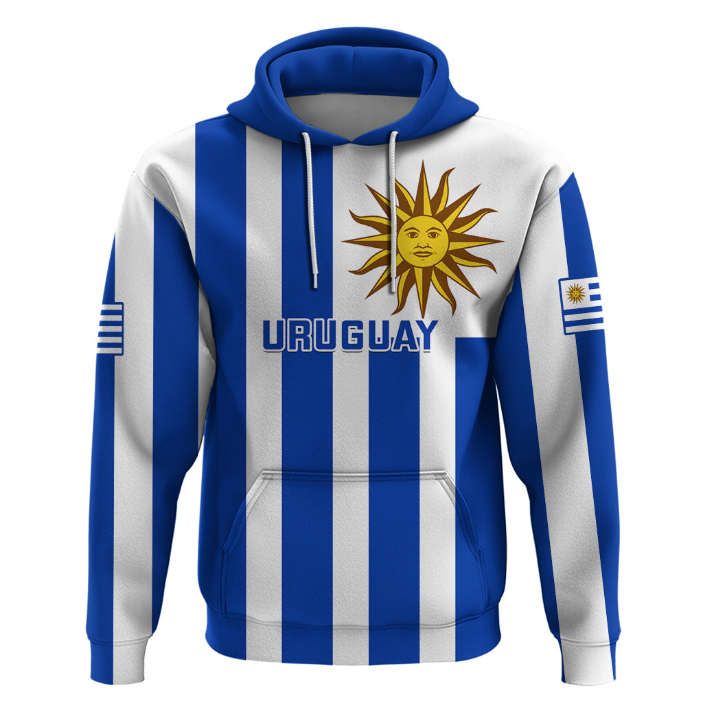 Custom Uruguay Rugby Hoodie Go Los Teros Flag Style - Wonder Print Shop