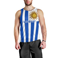 Custom Uruguay Rugby Men Tank Top Go Los Teros Flag Style - Wonder Print Shop