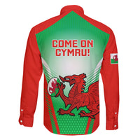 Wales Rugby Family Matching Long Sleeve Bodycon Dress and Hawaiian Shirt 2023 Come On Cymru Champions World Cup - Wonder Print Shop