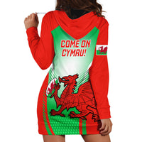 Wales Rugby Hoodie Dress 2023 Come On Cymru Champions World Cup - Wonder Print Shop
