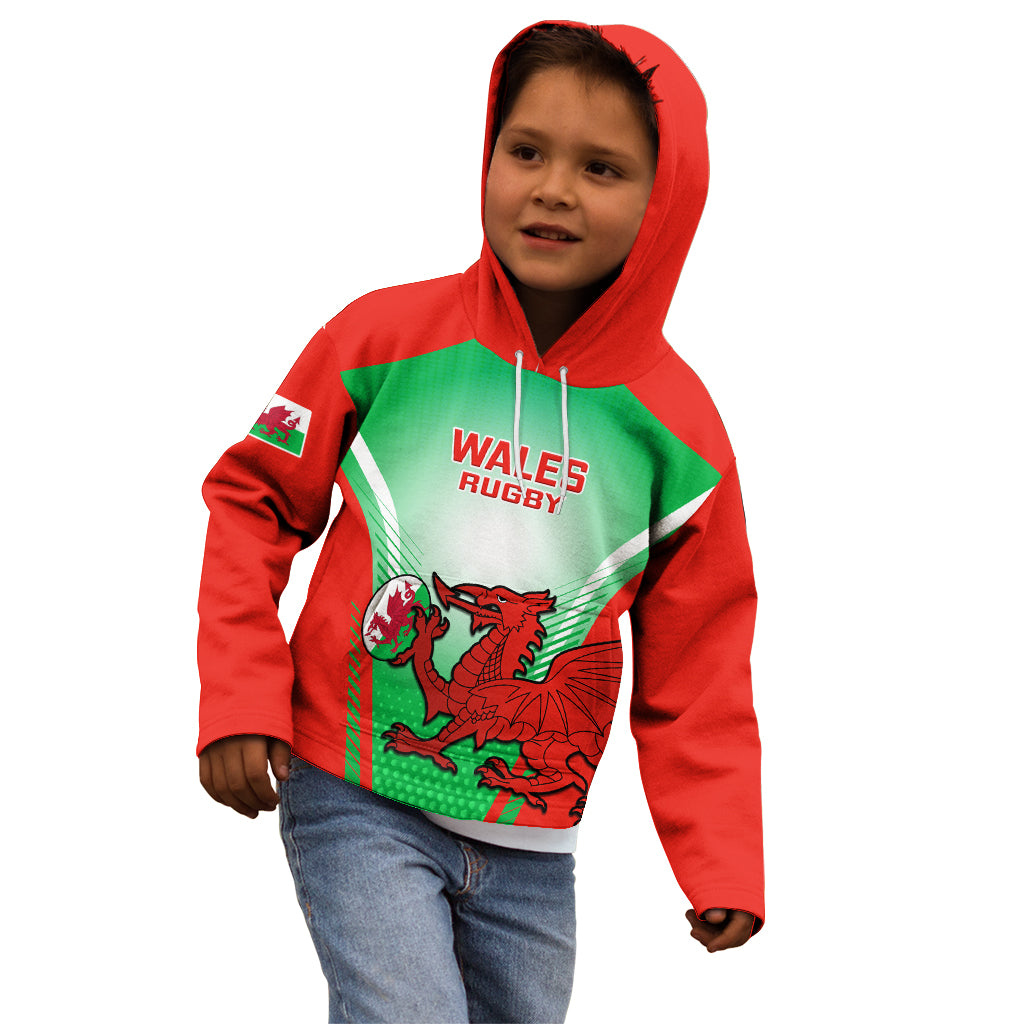 Wales Rugby Kid Hoodie 2023 Come On Cymru Champions World Cup - Wonder Print Shop