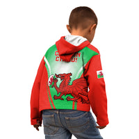 Wales Rugby Kid Hoodie 2023 Come On Cymru Champions World Cup - Wonder Print Shop