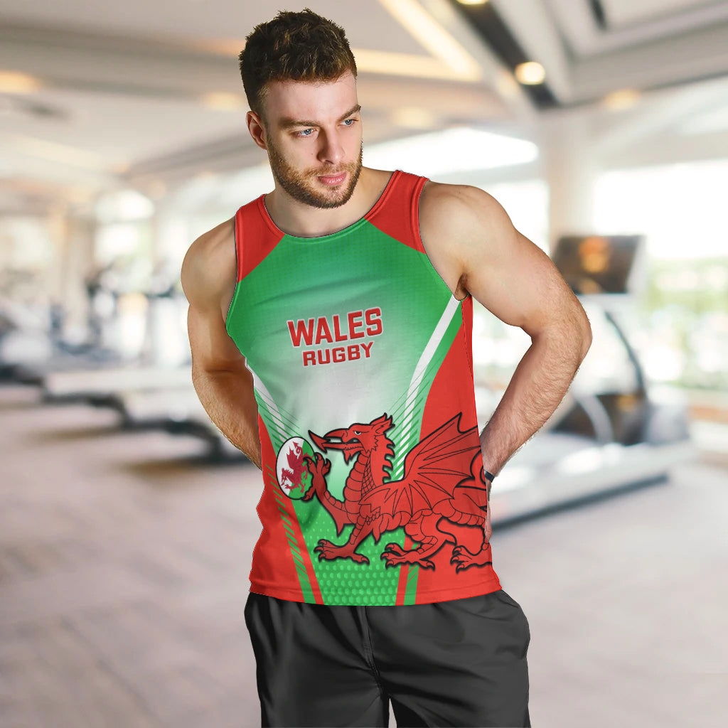 Wales Rugby Men Tank Top 2023 Come On Cymru Champions World Cup - Wonder Print Shop