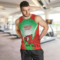 Wales Rugby Men Tank Top 2023 Come On Cymru Champions World Cup - Wonder Print Shop