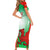 Wales Rugby Short Sleeve Bodycon Dress 2023 Come On Cymru Champions World Cup - Wonder Print Shop