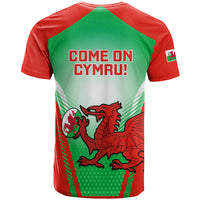Wales Rugby T Shirt 2023 Come On Cymru Champions World Cup - Wonder Print Shop