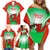 Custom Wales Rugby Family Matching Off Shoulder Short Dress and Hawaiian Shirt 2023 Come On Cymru Champions World Cup - Wonder Print Shop