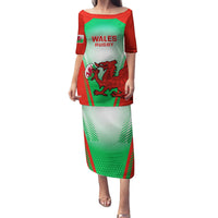 Custom Wales Rugby Family Matching Puletasi Dress and Hawaiian Shirt 2023 Come On Cymru Champions World Cup - Wonder Print Shop