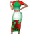 Custom Wales Rugby Short Sleeve Bodycon Dress 2023 Come On Cymru Champions World Cup - Wonder Print Shop