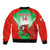 Custom Wales Rugby Sleeve Zip Bomber Jacket 2023 Come On Cymru Champions World Cup - Wonder Print Shop
