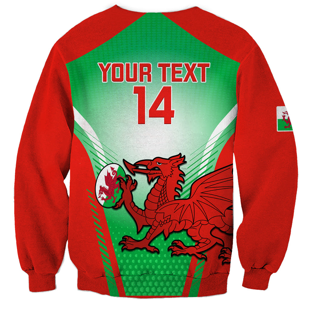 Custom Wales Rugby Sweatshirt 2023 Come On Cymru Champions World Cup - Wonder Print Shop