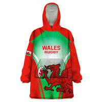Custom Wales Rugby Wearable Blanket Hoodie 2023 Come On Cymru Champions World Cup - Wonder Print Shop