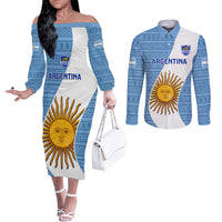 argentina-rugby-couples-matching-off-the-shoulder-long-sleeve-dress-and-long-sleeve-button-shirts-2023-go-champions-los-pumas-world-cup