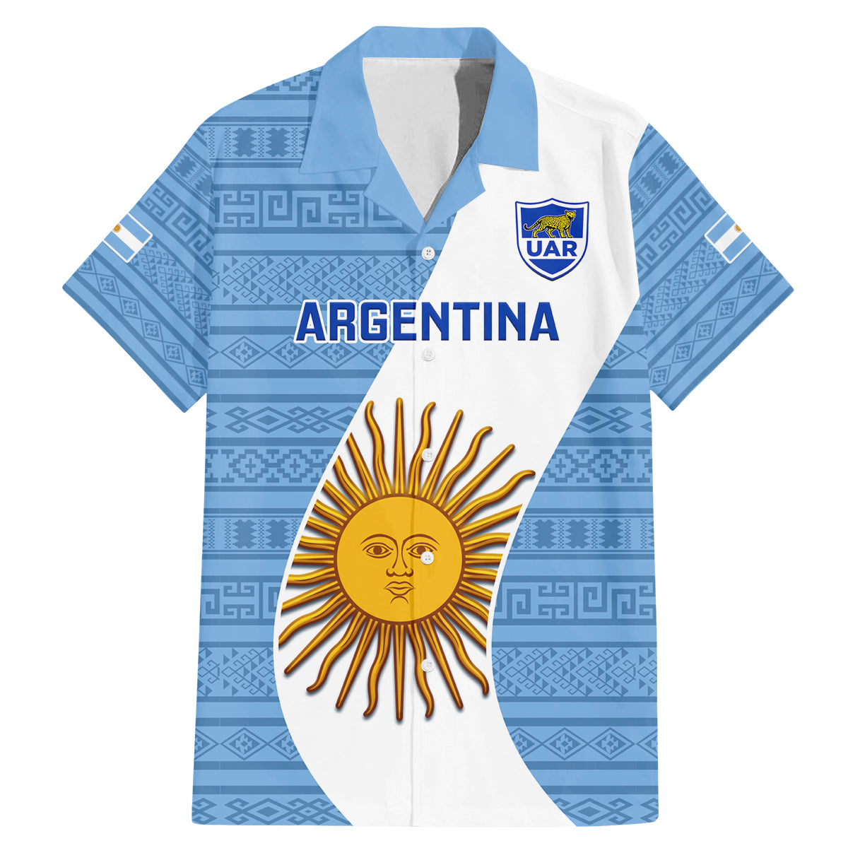 Argentina Rugby Family Matching Mermaid Dress and Hawaiian Shirt 2023 Go Champions Los Pumas World Cup - Wonder Print Shop