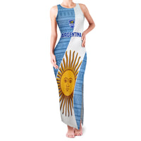 Argentina Rugby Family Matching Tank Maxi Dress and Hawaiian Shirt 2023 Go Champions Los Pumas World Cup - Wonder Print Shop