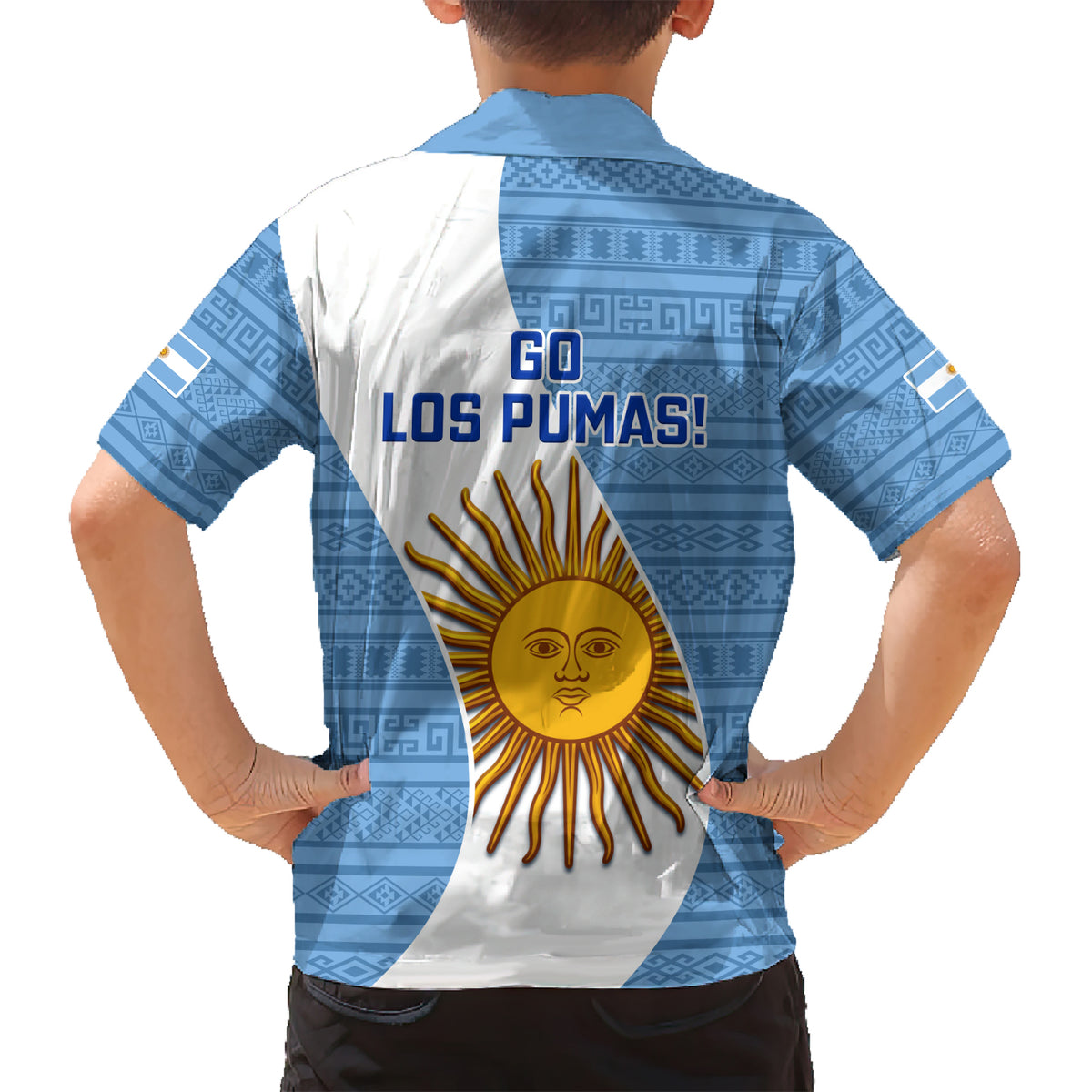 Argentina Rugby Kid Hawaiian Shirt 2023 Go Champions Los Pumas World Cup - Wonder Print Shop