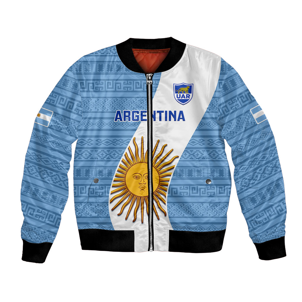 Custom Argentina Rugby Bomber Jacket 2023 Go Champions Los Pumas World Cup - Wonder Print Shop