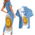 Custom Argentina Rugby Couples Matching Short Sleeve Bodycon Dress and Hawaiian Shirt 2023 Go Champions Los Pumas World Cup - Wonder Print Shop