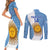 Custom Argentina Rugby Couples Matching Short Sleeve Bodycon Dress and Long Sleeve Button Shirts 2023 Go Champions Los Pumas World Cup - Wonder Print Shop
