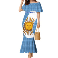 Custom Argentina Rugby Family Matching Mermaid Dress and Hawaiian Shirt 2023 Go Champions Los Pumas World Cup - Wonder Print Shop