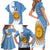 Custom Argentina Rugby Family Matching Short Sleeve Bodycon Dress and Hawaiian Shirt 2023 Go Champions Los Pumas World Cup - Wonder Print Shop