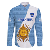 Custom Argentina Rugby Family Matching Tank Maxi Dress and Hawaiian Shirt 2023 Go Champions Los Pumas World Cup - Wonder Print Shop