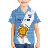 Custom Argentina Rugby Kid Hawaiian Shirt 2023 Go Champions Los Pumas World Cup - Wonder Print Shop