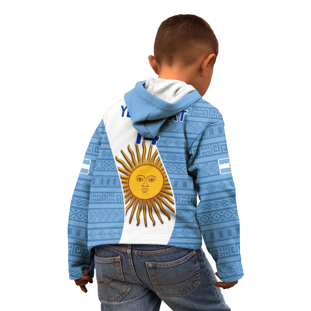 Custom Argentina Rugby Kid Hoodie 2023 Go Champions Los Pumas World Cup - Wonder Print Shop
