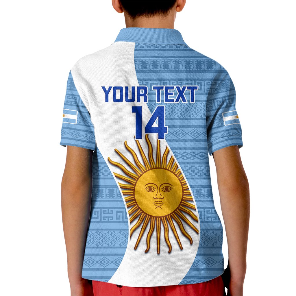 Custom Argentina Rugby Kid Polo Shirt 2023 Go Champions Los Pumas World Cup - Wonder Print Shop