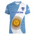 Custom Argentina Rugby Women V Neck T Shirt 2023 Go Champions Los Pumas World Cup - Wonder Print Shop
